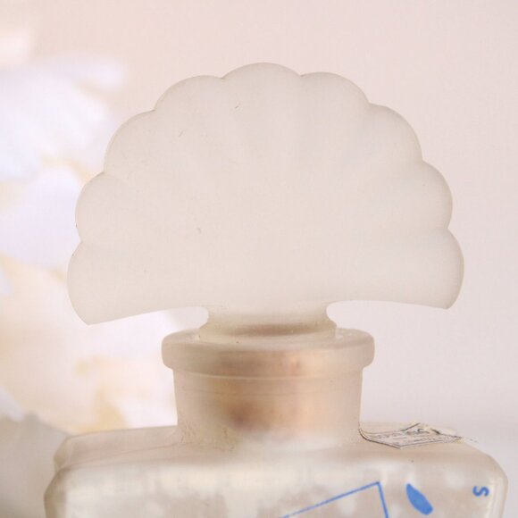 Vintage 1940s Bourjois Mais Oui Perfumed Talc, Frosted Glass Jar, French Perfume - Picture 4 of 9